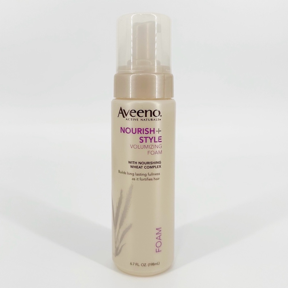 Aveeno Nourish + Style Volumizing Foam Hair Volume Style Naturals 6.7 Oz